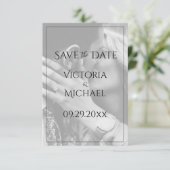 Personalisiertes Foto Save the Date (Stehend Vorderseite)