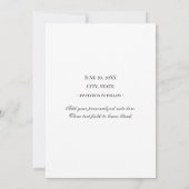 Personalisiertes Foto Save the Date Flachkarte (Rückseite)