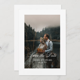 Personalisiertes Foto Save the Date Flachkarte