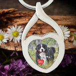 Personalisiertes Foto Schlüsselanhänger<br><div class="desc">Tragen Sie Ihr Haustier überall hin,  wo Sie mit diesem Foto Schlüsselanhänger gehen! Ein Muss für jeden Hund Mama und Hundedad! Personalisiertes Haustier Foto Hund Lover Keepake Schlüsselanhänger</div>