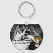 Personalisiertes Foto Schlüsselkettchekette Rinder Schlüsselanhänger (Vorderseite)