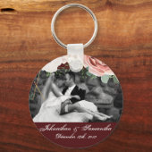 Personalisiertes Foto Schlüsselkette Geometrisches Schlüsselanhänger (Vorderseite)