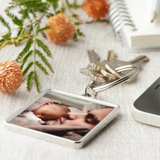 Personalisiertes Foto-Schlüsselkette Schlüsselanhänger (Seite)