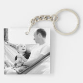 Personalisiertes Foto-Schlüsselkette Schlüsselanhänger (Rückseite)
