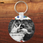 Personalisiertes Foto Schlüsselkette Traditionelle Schlüsselanhänger (Vorderseite)