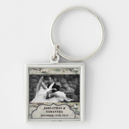 Personalisiertes Foto Schlüsselkettenarmee OCP Cam Schlüsselanhänger (Vorne)