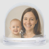 Personalisiertes Foto Schneeglobe Schneekugeln (Rückseite)