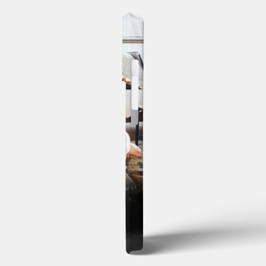 Personalisiertes Foto Schwarz Abstrakt Case-Mate iPhone Hülle (Rückseite / Links)