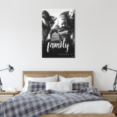 Personalisiertes Foto Schwarzes Abstraktes Overlay Leinwanddruck (Insitu (Schlafzimmer))