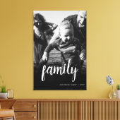 Personalisiertes Foto Schwarzes Abstraktes Overlay Leinwanddruck (Insitu (Wohnzimmer))