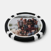 Personalisiertes Foto Schwarzes nummeriertes 100-W Pokerchips (Einzeln)