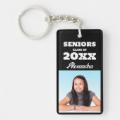 Personalisiertes Foto Senior Class Abschluss Schlüsselanhänger (Vorderseite)