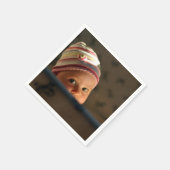Personalisiertes Foto Serviette (Ecke)