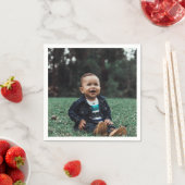 Personalisiertes Foto Serviette (Beispiel)