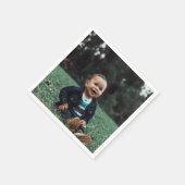 Personalisiertes Foto Serviette (Ecke)