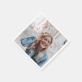 Personalisiertes Foto Serviette (Ecke)