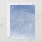 Personalisiertes Foto Snow Globe Frohe Weihnachtsk Ankündigung (Rückseite)