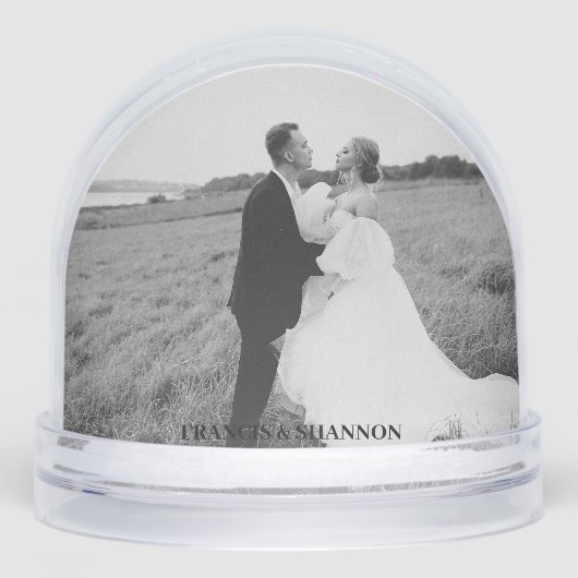 Personalisiertes Foto Snow Globe Schneekugeln (Vorderseite)