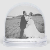 Personalisiertes Foto Snow Globe Schneekugeln (Rückseite)