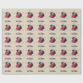 Personalisiertes Foto Snowflake Frohe Weihnachten Geschenkpapier (Flach)