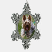 Personalisiertes Foto Snowflake Ornament (Links)