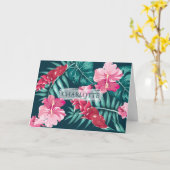 Personalisiertes Foto Sommer Exotische Blume Karte (Gelbe Blume)