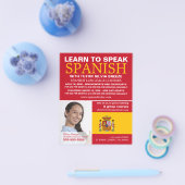 Personalisiertes Foto, Spanischkurs Flyer (Einzeln)
