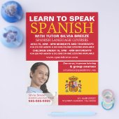Personalisiertes Foto, Spanischkurs Flyer (Einzeln)