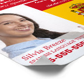 Personalisiertes Foto, Spanischkurs Poster (Ecke)