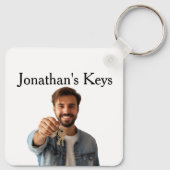 Personalisiertes Foto - Spaß Schlüsselanhänger (Rückseite)