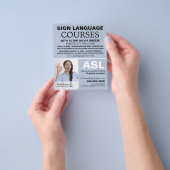 Personalisiertes Foto, Sprachkurs Flyer (Gruppe)