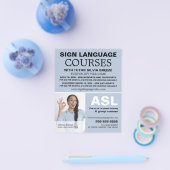 Personalisiertes Foto, Sprachkurs Flyer (Einzeln)