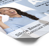Personalisiertes Foto, Sprachkurs Poster (Ecke)