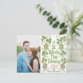 Personalisiertes Foto St. Patricks Tag Postkarten (Stehend Vorderseite)
