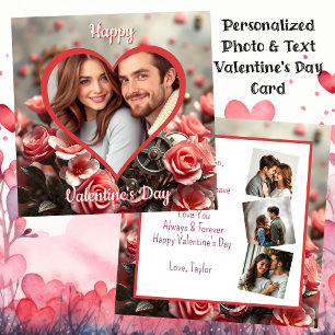 Personalisiertes Foto   Steampunk Valentinstag Karte