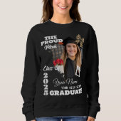 Personalisiertes Foto, stolze Mama eines Absolvent Sweatshirt (Vorderseite)