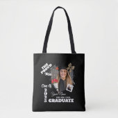 Personalisiertes Foto, stolze Mama eines Absolvent Tasche (Vorderseite)