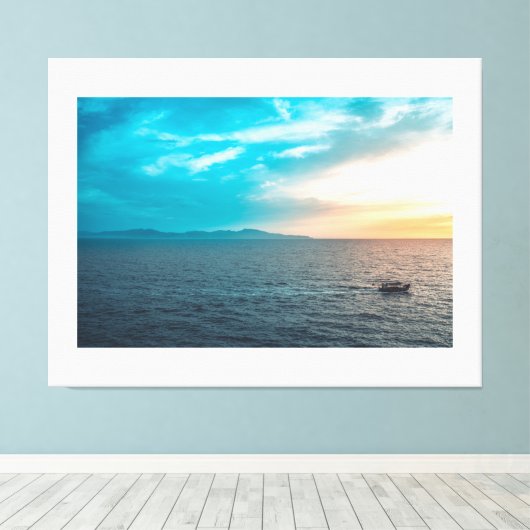 Personalisiertes Foto Stretched Canvas Print Leinwanddruck (Insitu (Holzboden))