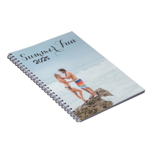 Personalisiertes Foto Summer Fun Keepake Notebook Notizblock (Rechte Seite)