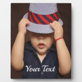 Personalisiertes Foto Tabletop Plaque mit Easel Fotoplatte (Vorderseite)