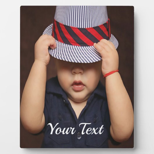 Personalisiertes Foto Tabletop Plaque mit Easel Fotoplatte (Vorderseite)