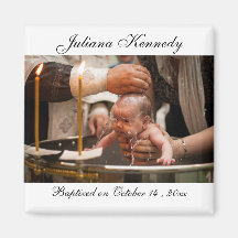 Personalisiertes Foto Taufe Date Baby Foto