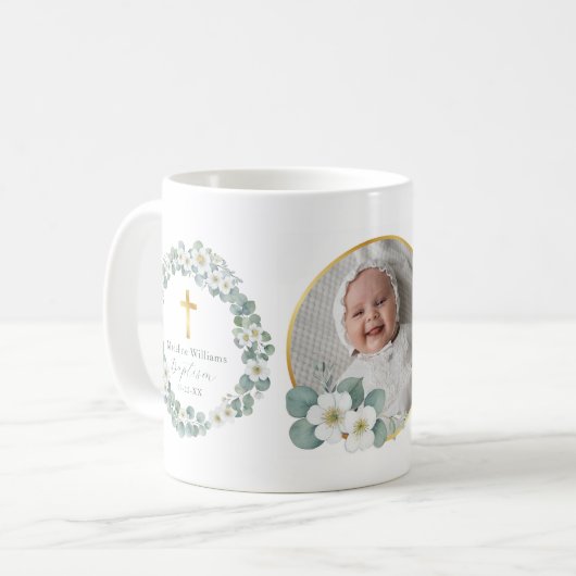 Personalisiertes Foto Taufe Tasse Religiöse Keepak (Vorderseite Links)