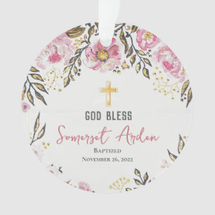 Personalisiertes Foto Taufe Weihnachtsschmuck Ornament