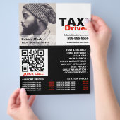 Personalisiertes Foto, Taxifahrer - Preisliste Flyer (Hand)
