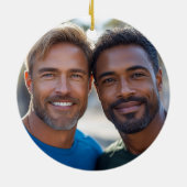 Personalisiertes Foto Team Spieler Pickleball Orna Keramik Ornament (Hinten)
