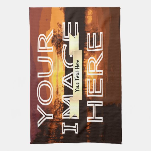 Personalisiertes Foto Teetuch Geschirrtuch (Vertikal)