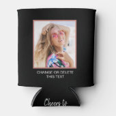 Personalisiertes Foto | Text benutzerdefiniert kan Dosenkühler (Vorderseite)