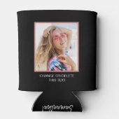 Personalisiertes Foto | Text benutzerdefiniert kan Dosenkühler (Rückseite)