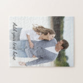 Personalisiertes Foto Text hinzufügen Puzzle (Horizontal)